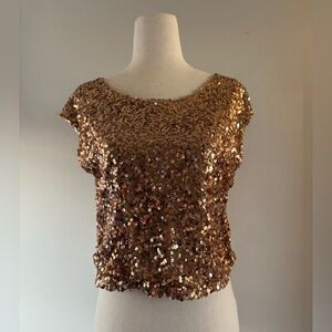 Copper Sequin Women's Top
